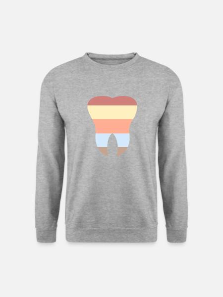 La dent - Sweat-shirt Unisexe - gris chiné