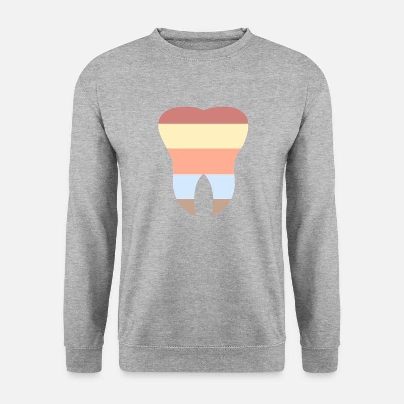 La dent - Sweat-shirt Unisexe - gris chiné
