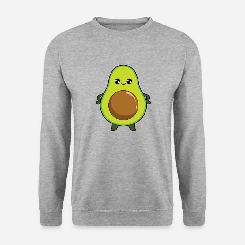 Avocado - Unisex Pullover - Weißgrau meliert