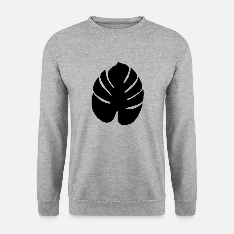Exotic leaf black - Unisex Sweatshirt - salt & pepper