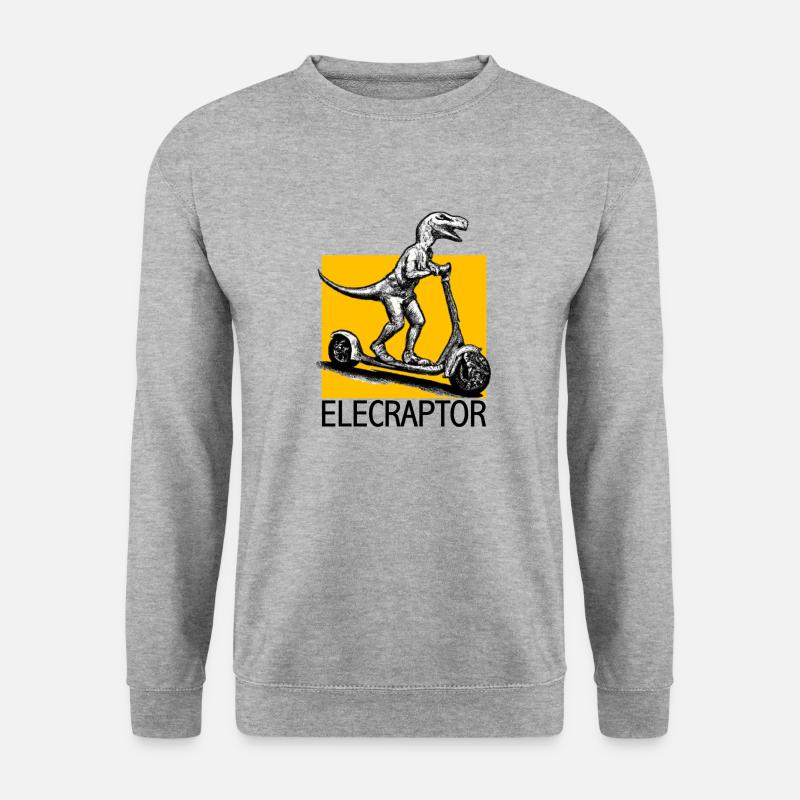 Elecraptor - Unisex Pullover - Weißgrau meliert