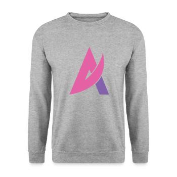 Eine Bekleidungsmarke - Unisex Pullover - Weißgrau meliert - Vorne - Alina (178cm) & Michal (187cm)