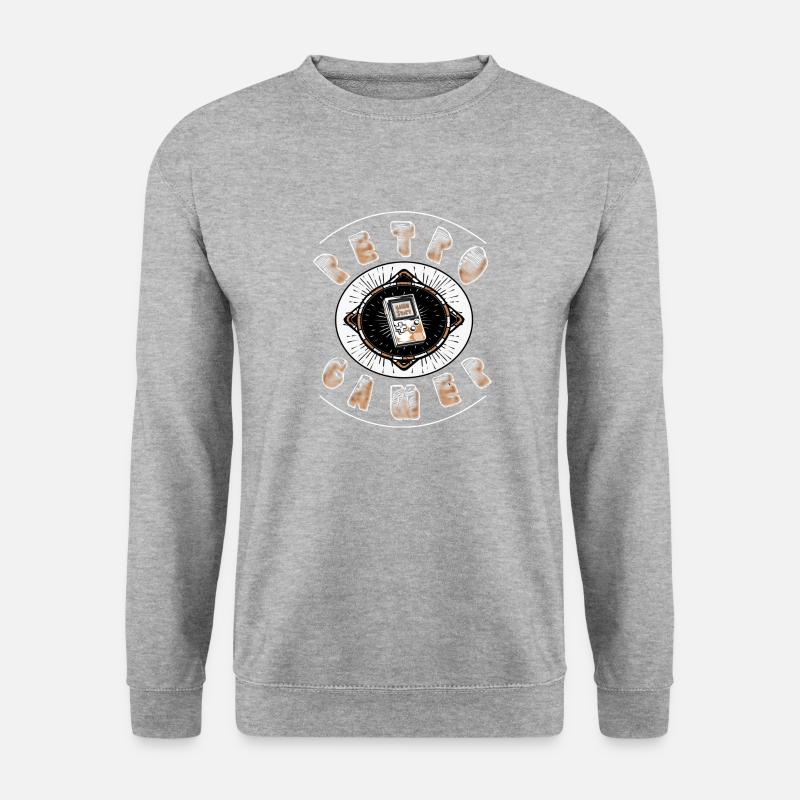 Retro Gamer 2.0 - Unisex Pullover - Weißgrau meliert