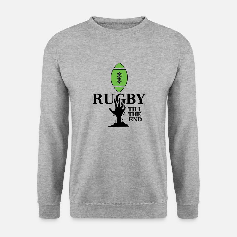 rugby rugbyspieler rugbysaison - Unisex Pullover - Weißgrau meliert
