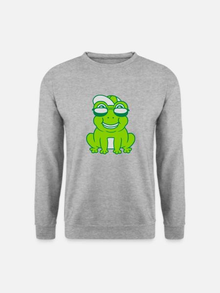 Cool little frog boy - Unisex Sweatshirt - salt & pepper