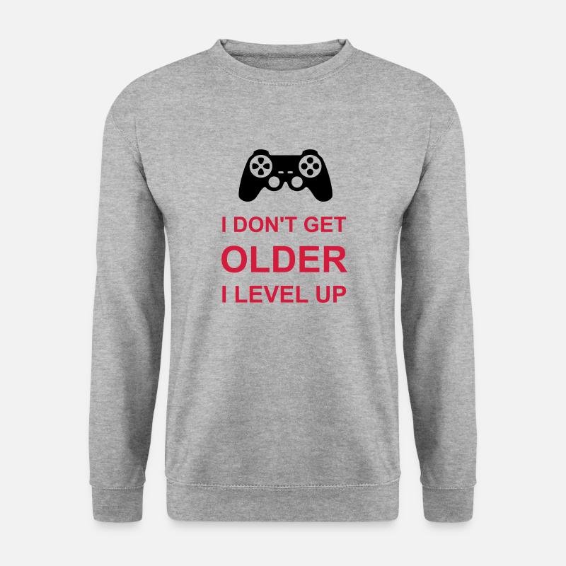 get older level up - Unisex Sweatshirt - salt & pepper