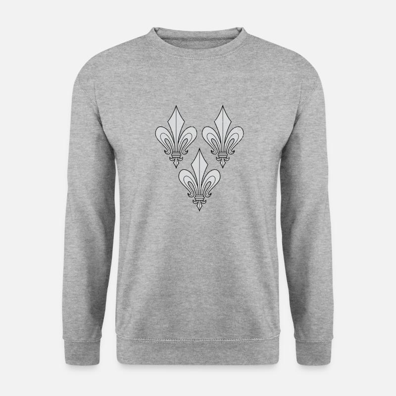 Lilies - Fleur De Lys - Unisex Sweatshirt - salt & pepper