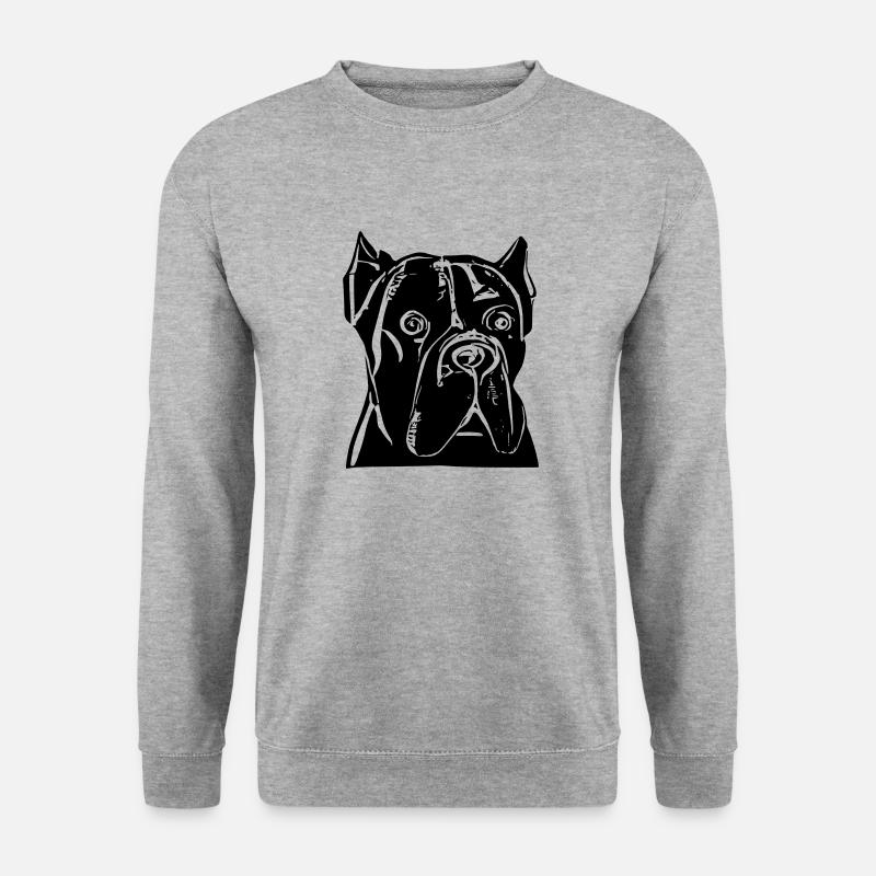 Cane Corso - Unisex Pullover - Weißgrau meliert