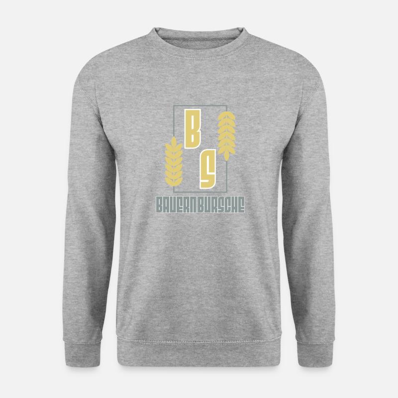 Bauernbursche - Unisex Pullover - Weißgrau meliert
