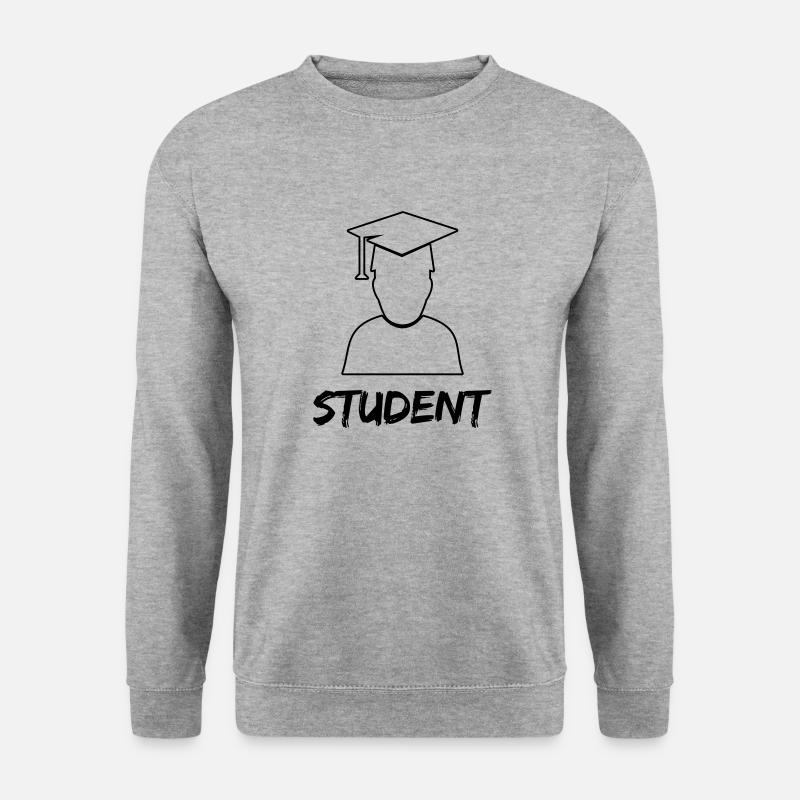 student diploma - Unisex Pullover - Weißgrau meliert