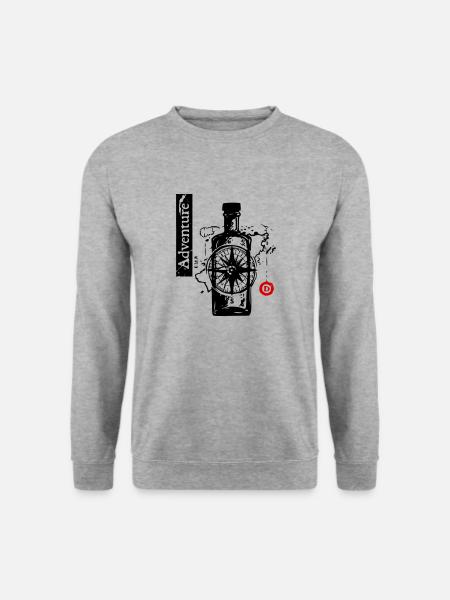 Voyage d’aventure - Sweat-shirt Unisexe - gris chiné
