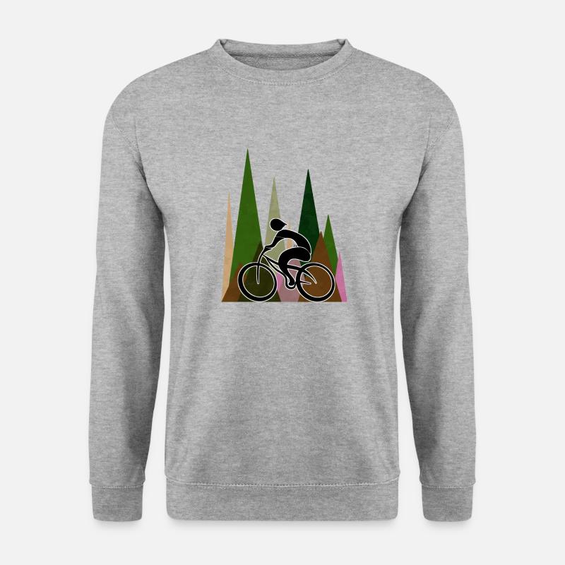 Radfahrer - Unisex Pullover - Weißgrau meliert