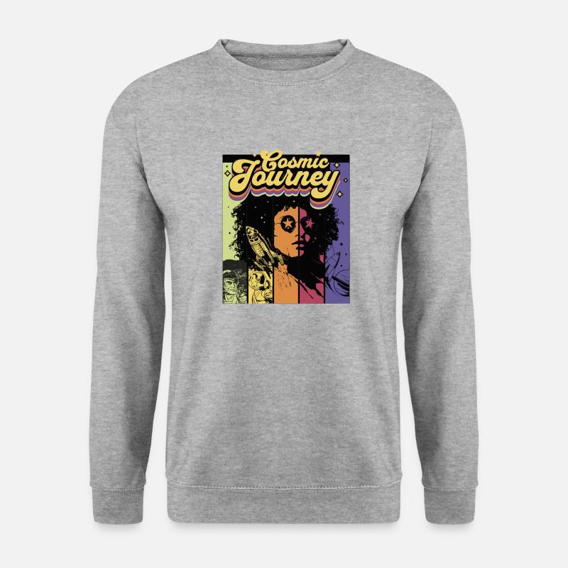 Cosmic Journey - Unisex Pullover - Weißgrau meliert