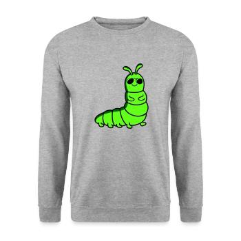 Caterpillar Cool - Unisex Sweatshirt - salt & pepper - Front - Alina (178cm) & Michal (187cm)