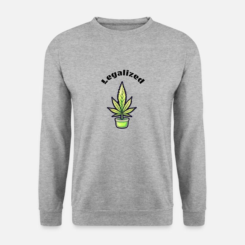 Legalized Cannabis - Unisex Pullover - Weißgrau meliert