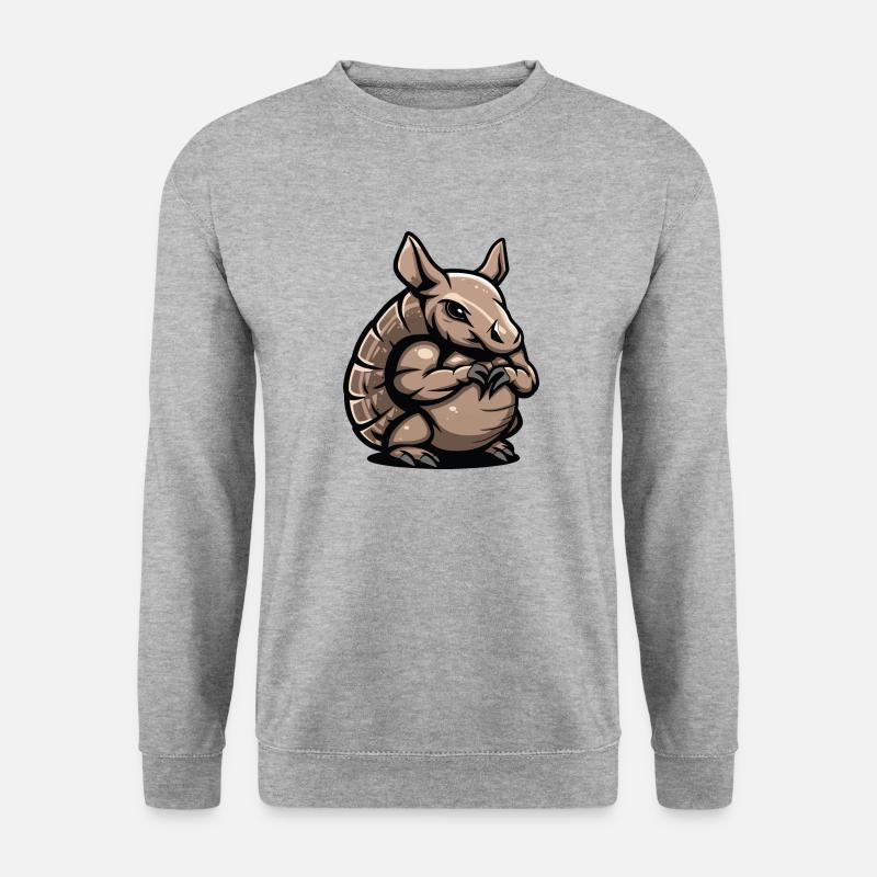 gürteltier - Unisex Pullover - Weißgrau meliert