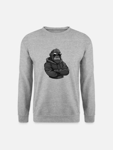 Gorilla Animal Comic - Unisex Sweatshirt - salt & pepper