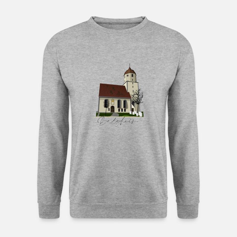Balgheim // Illustration - Unisex Pullover - Weißgrau meliert