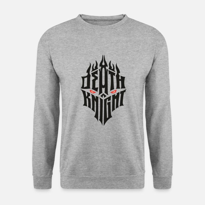 Death knight - Unisex Pullover - Weißgrau meliert