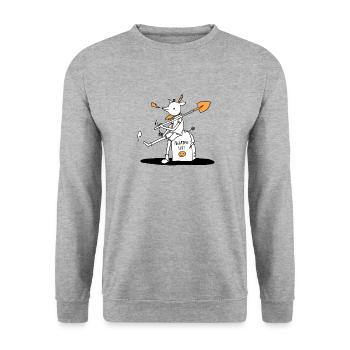 negative shit png - Unisex Sweatshirt - salt & pepper - Front - Alina (178cm) & Michal (187cm)