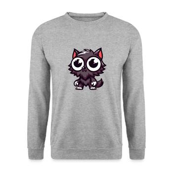 Bébé loup-garou - Sweat-shirt Unisexe - gris chiné - Devant - Alina (178cm) & Michal (187cm)