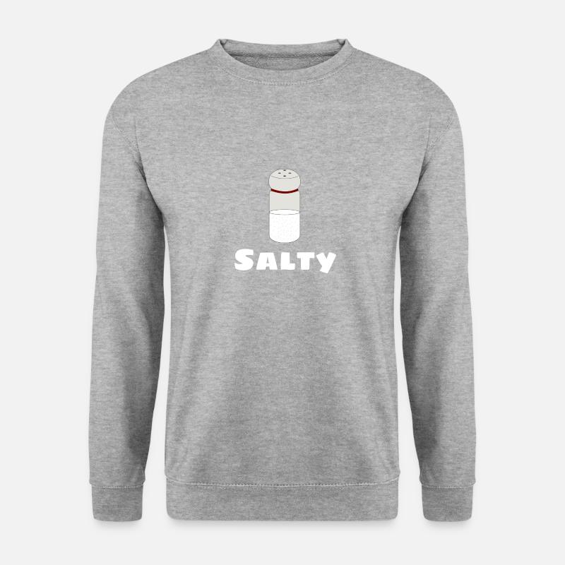 Salz - Unisex Pullover - Weißgrau meliert