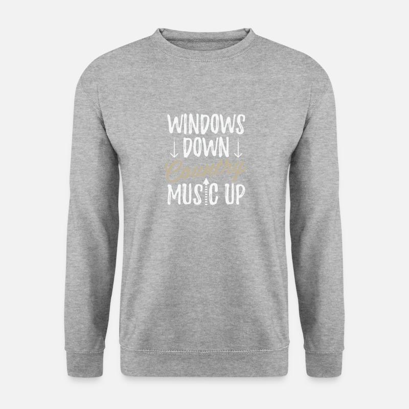 Musik Shirt - Unisex Pullover - Weißgrau meliert