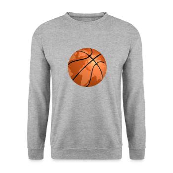 Basketball around the World - Unisex Pullover - Weißgrau meliert - Vorne - Alina (178cm) & Michal (187cm)