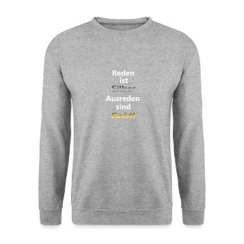 Citation de dire drôle sarcasme blague cadeau drôle - Sweat-shirt Unisexe - gris chiné - Devant - Alina (178cm) & Michal (187cm)