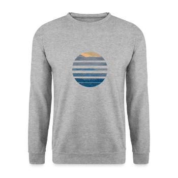 Broken circle - Unisex Sweatshirt - salt & pepper - Front - Alina (178cm) & Michal (187cm)