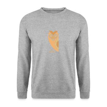 Hibou égyptien - Sweat-shirt Unisexe - gris chiné - Devant - Alina (178cm) & Michal (187cm)
