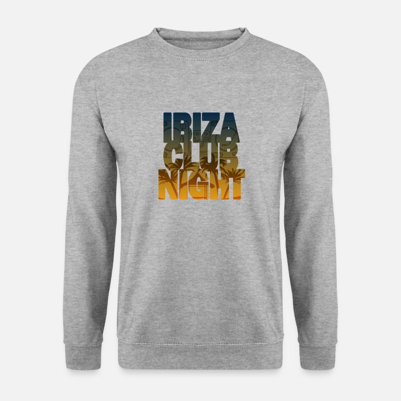 Ibiza Club Night - Unisex Pullover - Weißgrau meliert