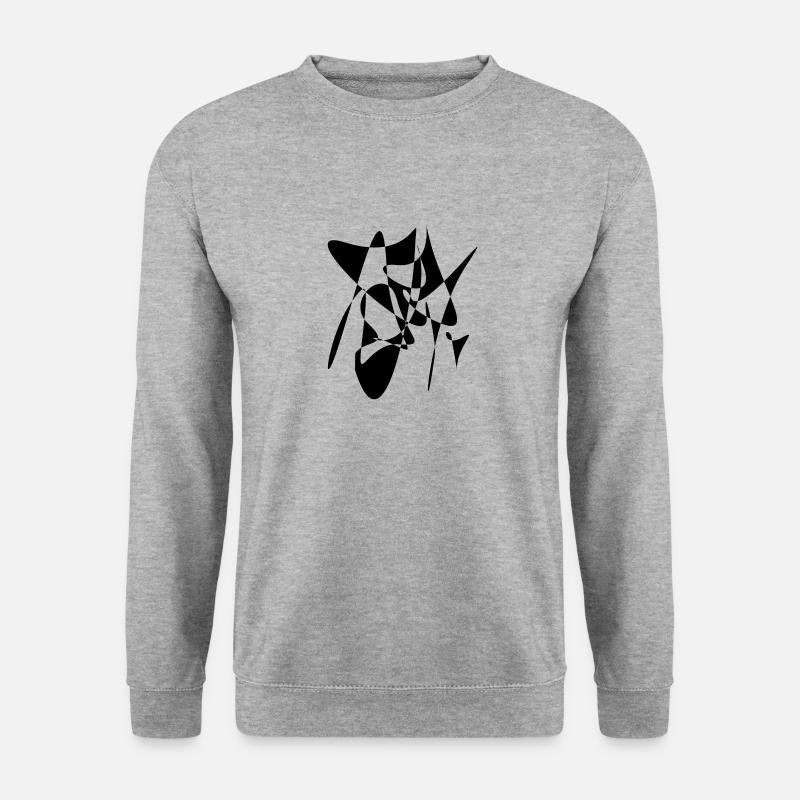 Kunst - Unisex Pullover - Weißgrau meliert