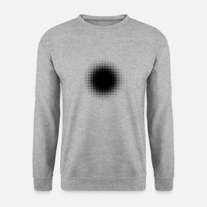 Geometrische Form - Unisex Pullover - Weißgrau meliert