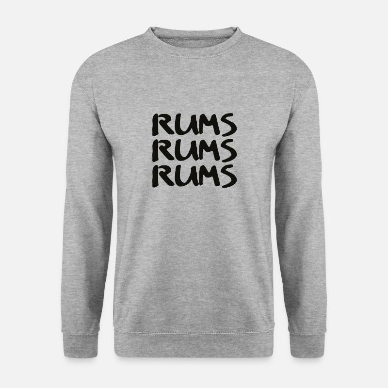Rums Rums Rums - Unisex Pullover - Weißgrau meliert