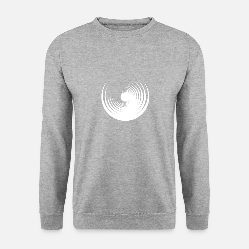 Geometrische Form - Unisex Pullover - Weißgrau meliert