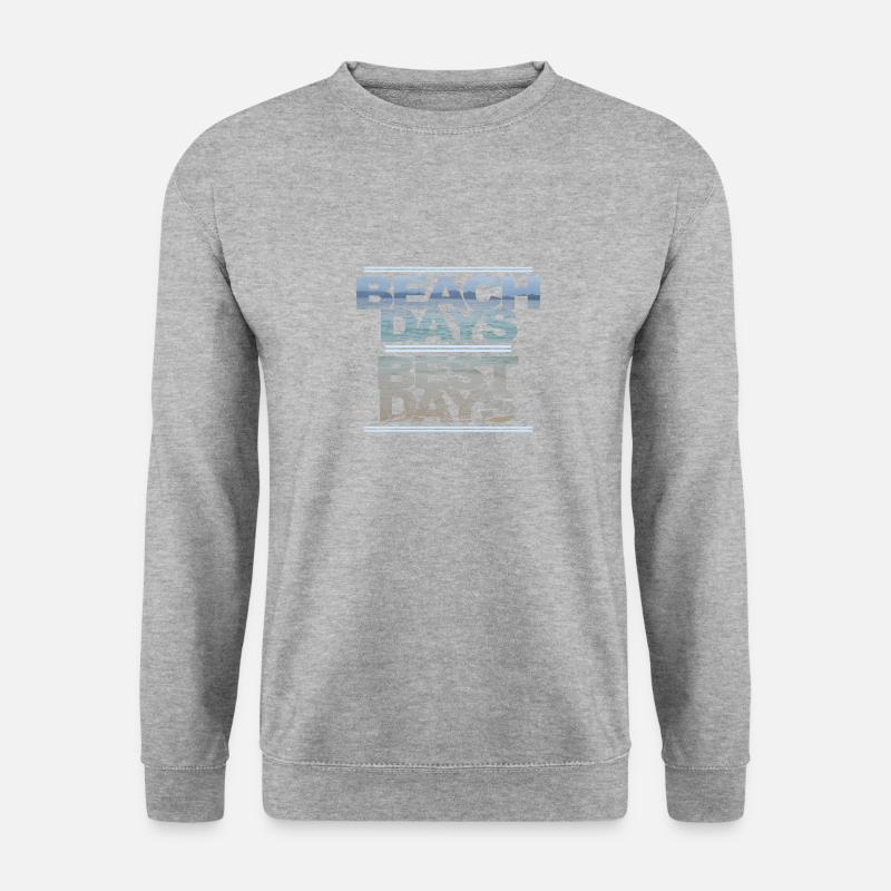 Strand - Unisex Pullover - Weißgrau meliert