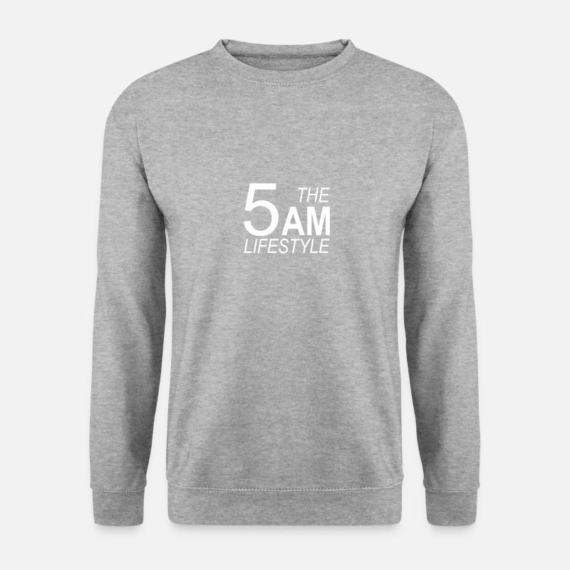 Le mode de vie 5h du matin - Sweat-shirt Unisexe - gris chiné