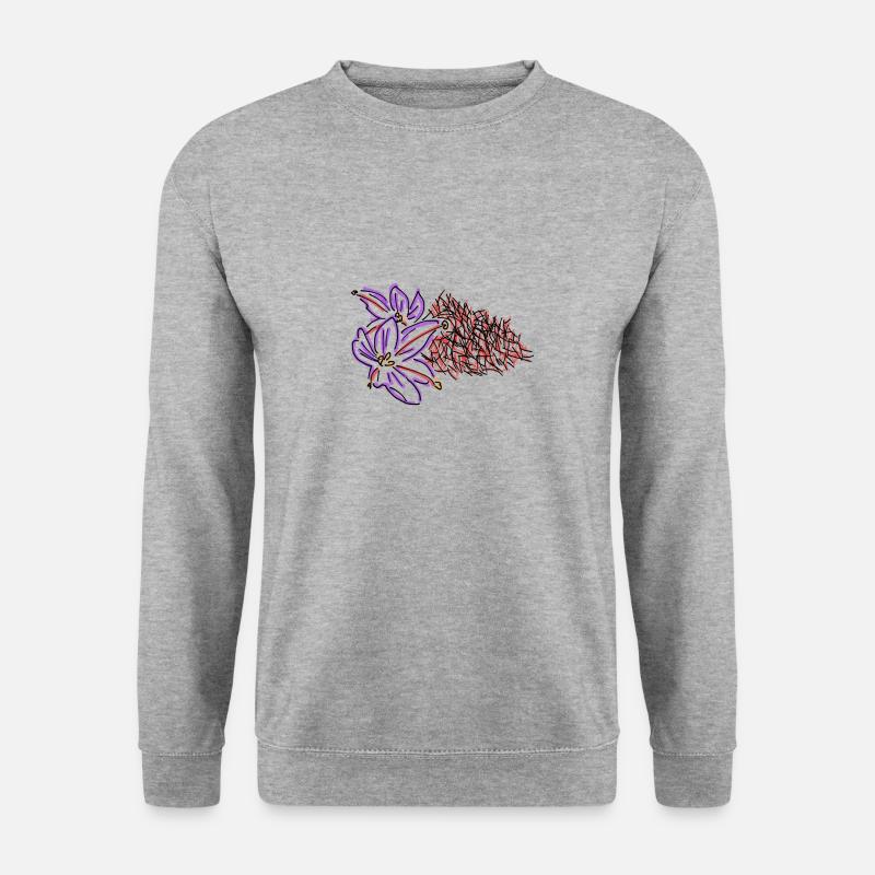 Safran - Unisex Pullover - Weißgrau meliert