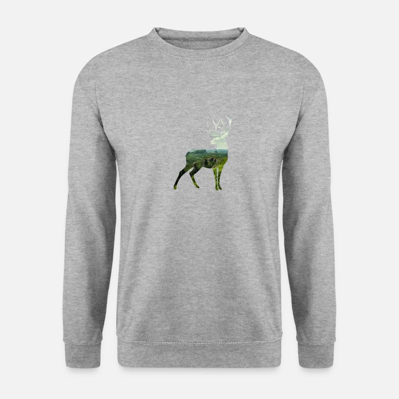 Deer silhoutte - Unisex Sweatshirt - salt & pepper