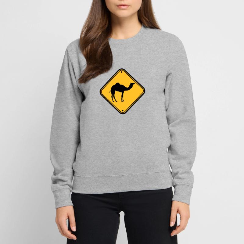 Shield warning danger caution Caution came Unisex Sweatshirt