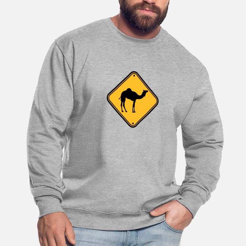 Shield warning danger caution Caution came Unisex Sweatshirt