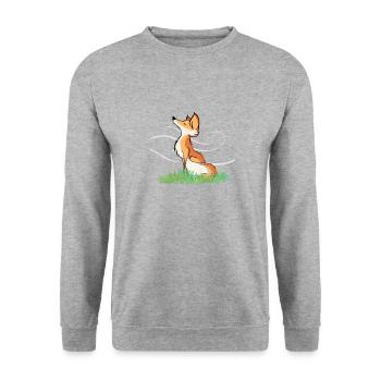 Relax - Unisex Sweatshirt - salt & pepper - Front - Alina (178cm) & Michal (187cm)
