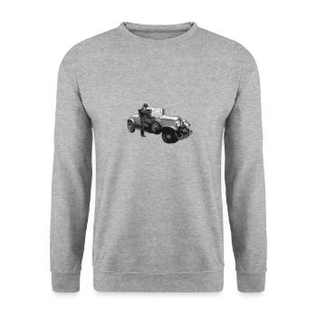 BLACK THURSDAY krach boursier - Sweat-shirt Unisexe - gris chiné - Devant - Alina (178cm) & Michal (187cm)