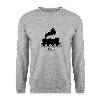 Zug - Unisex Pullover - Weißgrau meliert - Vorne - Alina (178cm) & Michal (187cm)