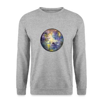 Mercury - Unisex Sweatshirt - salt & pepper - Front - Alina (178cm) & Michal (187cm)