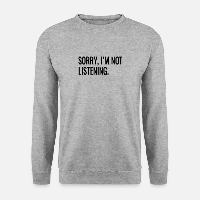 lustige Sprüche Sarkasmus - Unisex Pullover - Weißgrau meliert