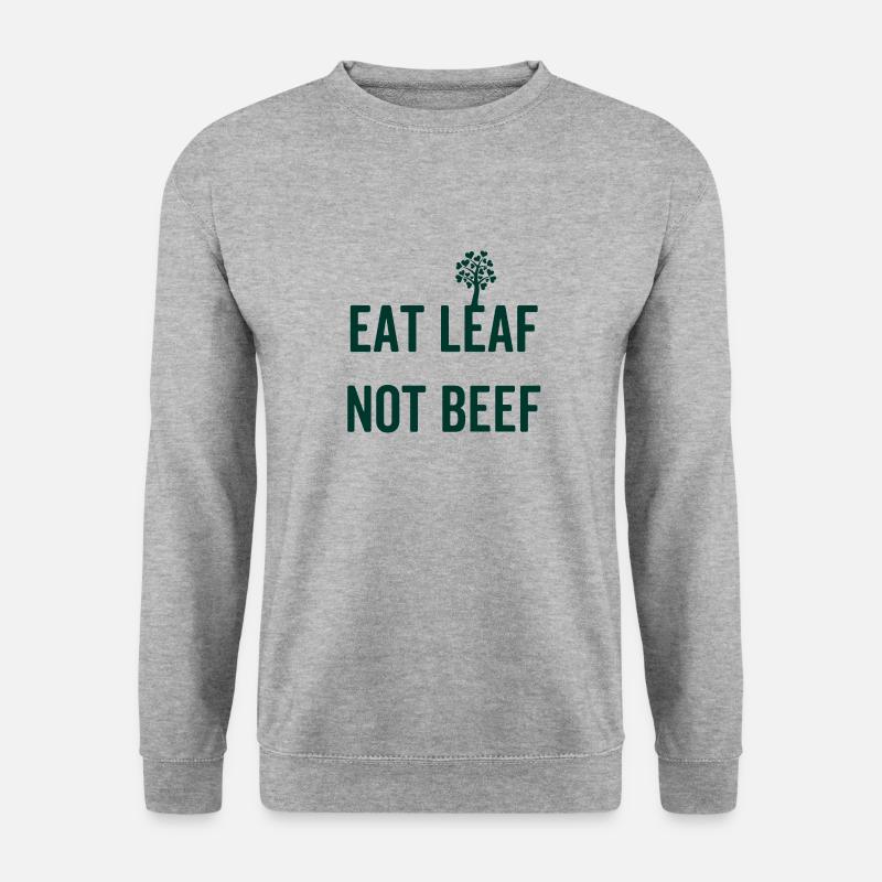 Veganer Vegetarier Tierschutz Geschenkidee - Unisex Pullover - Weißgrau meliert