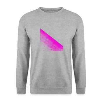 Pink Brush - Sweat-shirt Unisexe - gris chiné - Devant - Alina (178cm) & Michal (187cm)