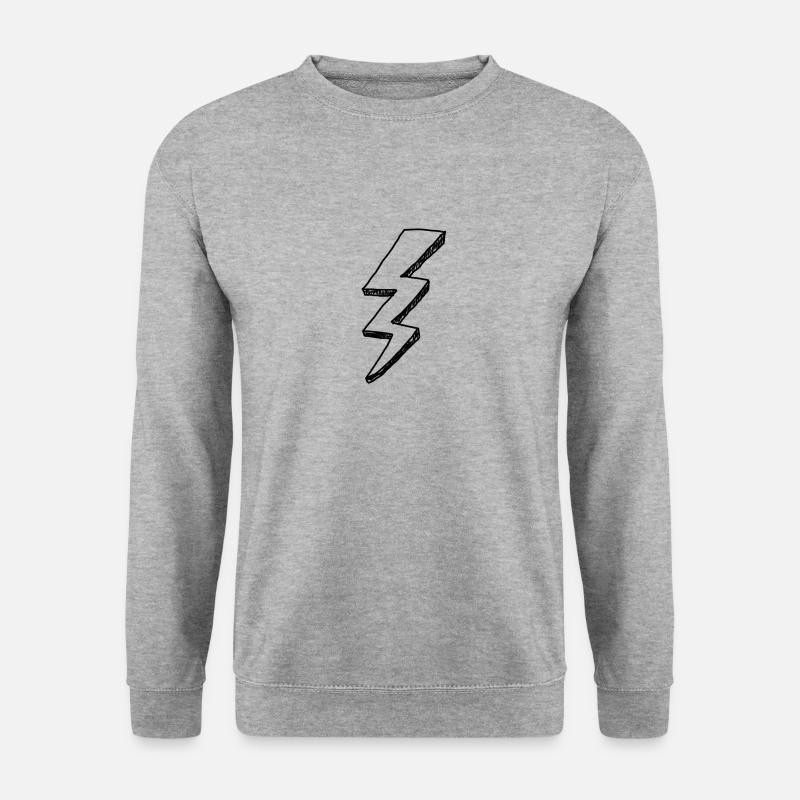 Flash Geschenkidee - Unisex Pullover - Weißgrau meliert